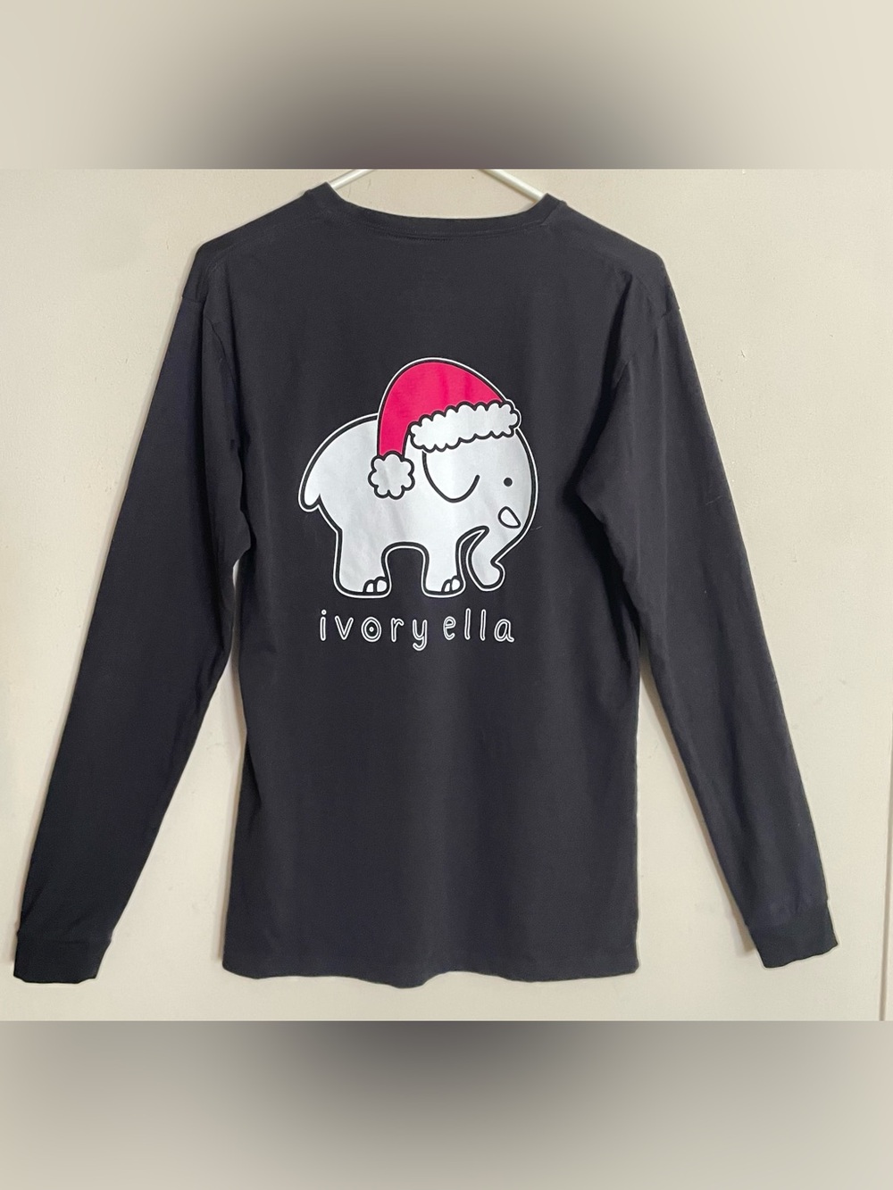 Ivory Ella Black Long Sleeve Holiday Christmas Shirt